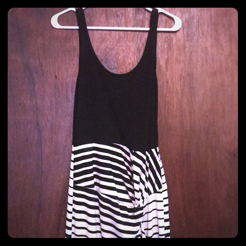 Black/White Stripe Maxi